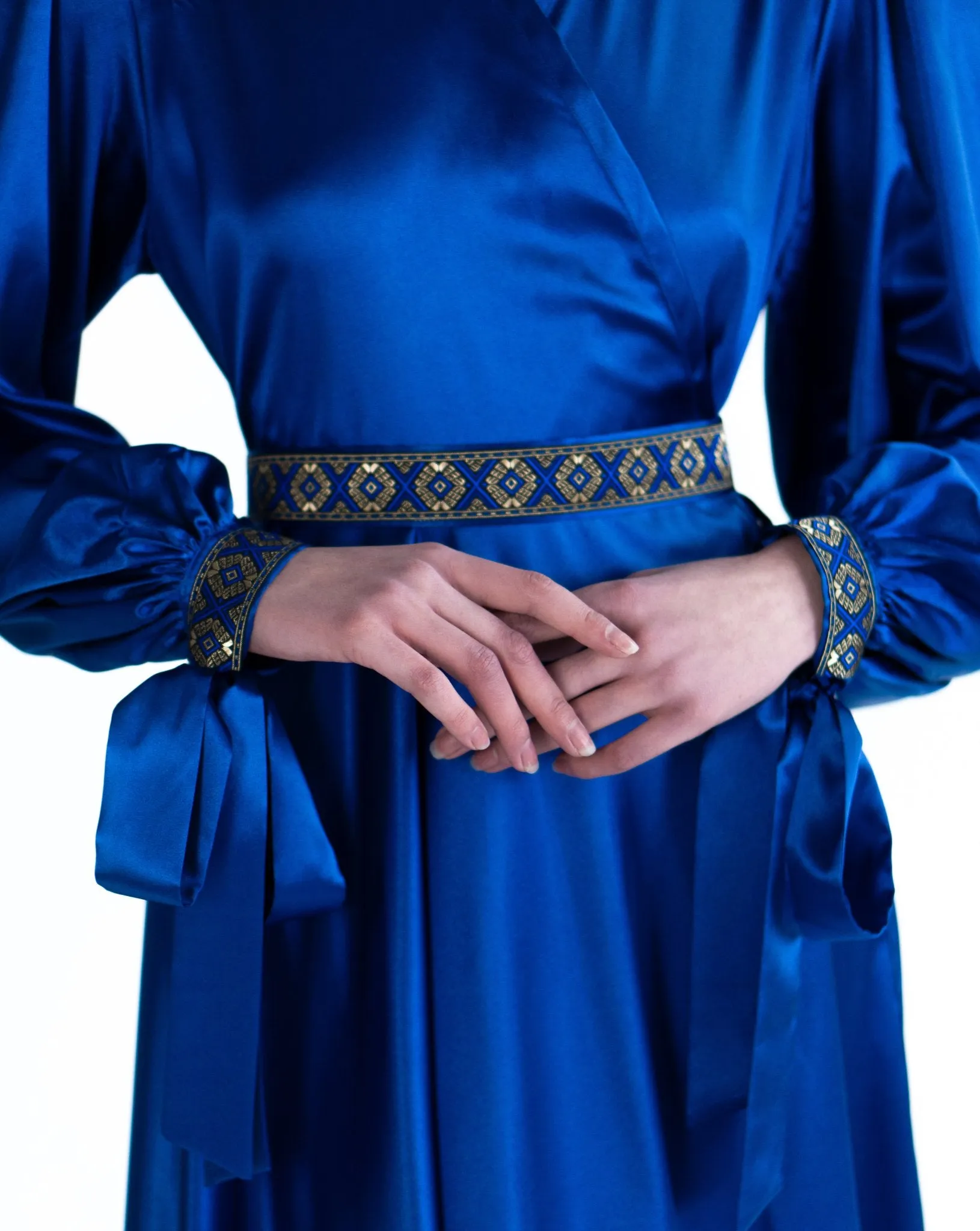 Maxi Wrap Dress Long Sleeve