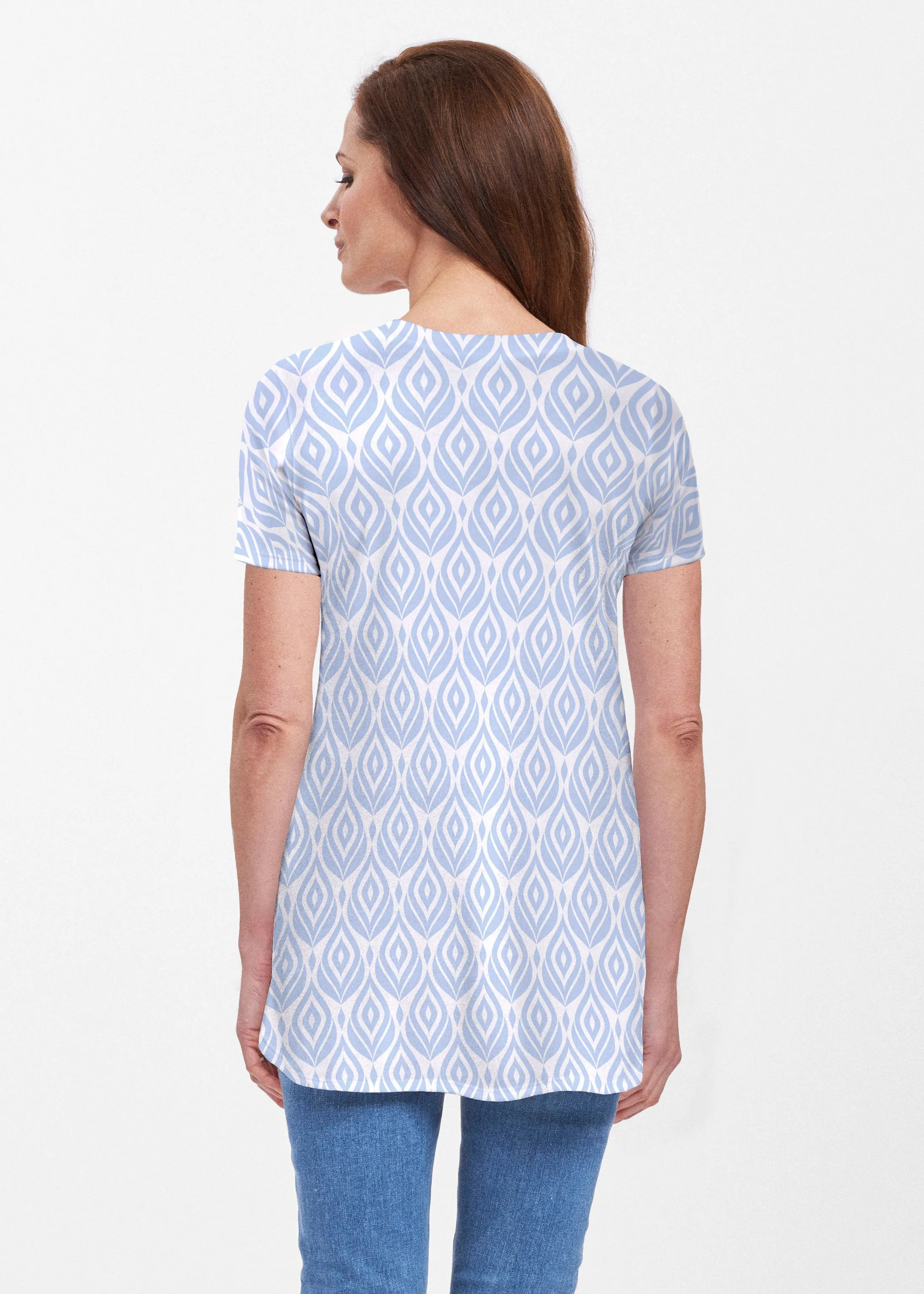 May Flowers (8027) ~ Short Sleeve Butterknit tunic