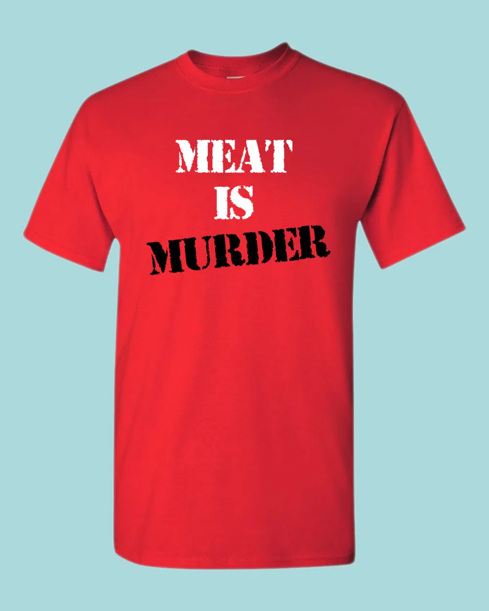 Meat is Murder T-shirt, vegetarian T-shirt