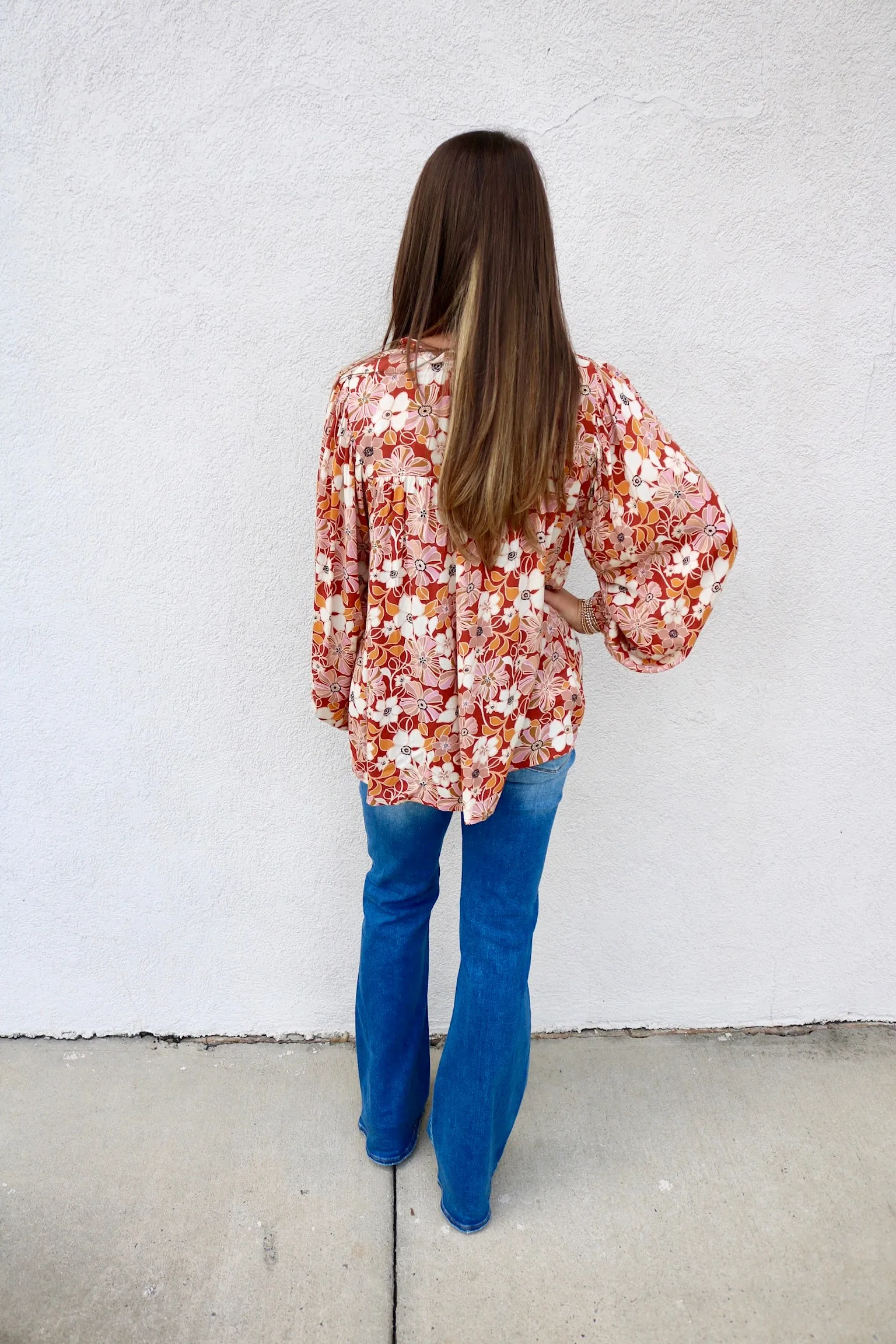 Megan Floral Top