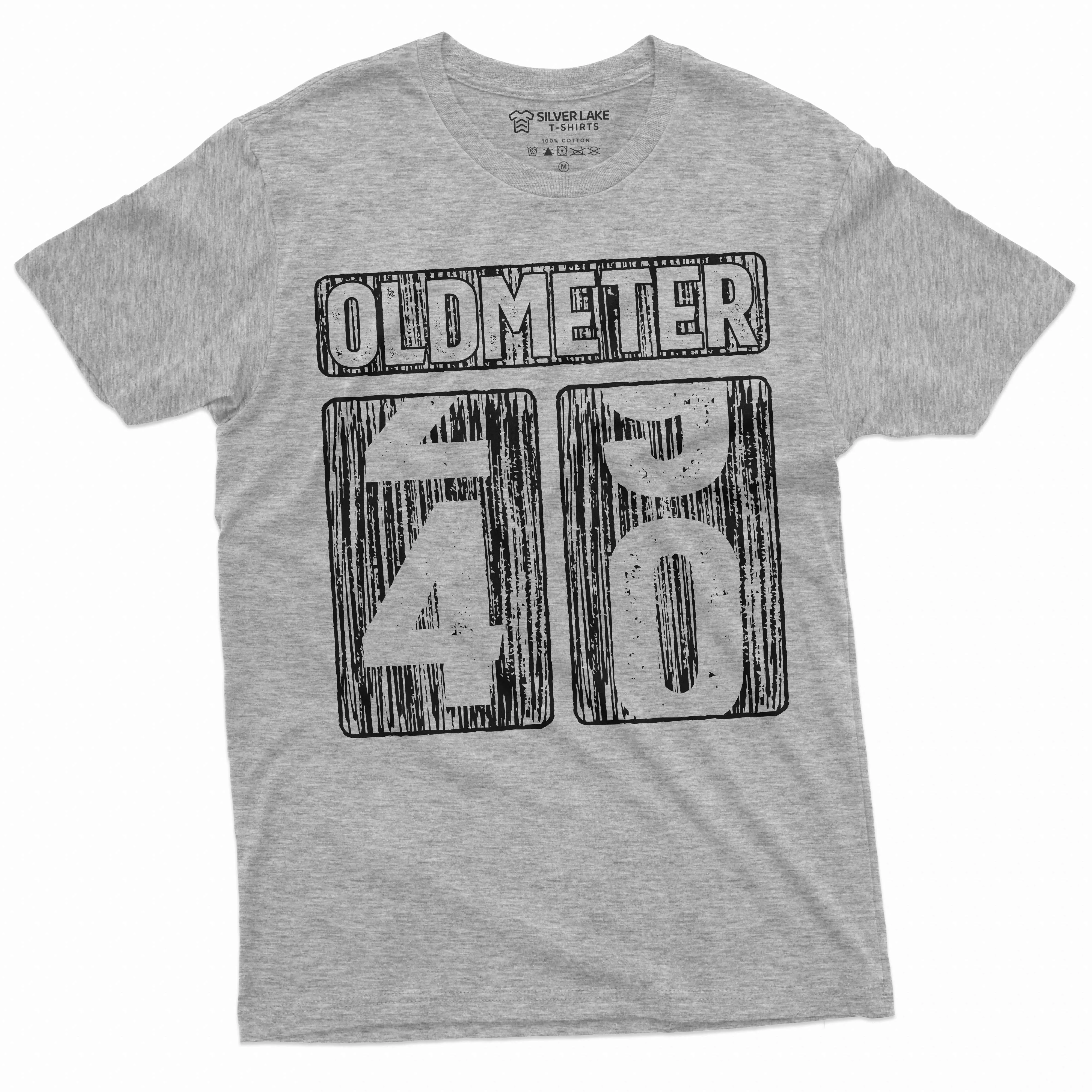 Men's 40th Birthday celebration T-shirt Funny Tee Oldmeter Odometer age humorous gift Tee shirt