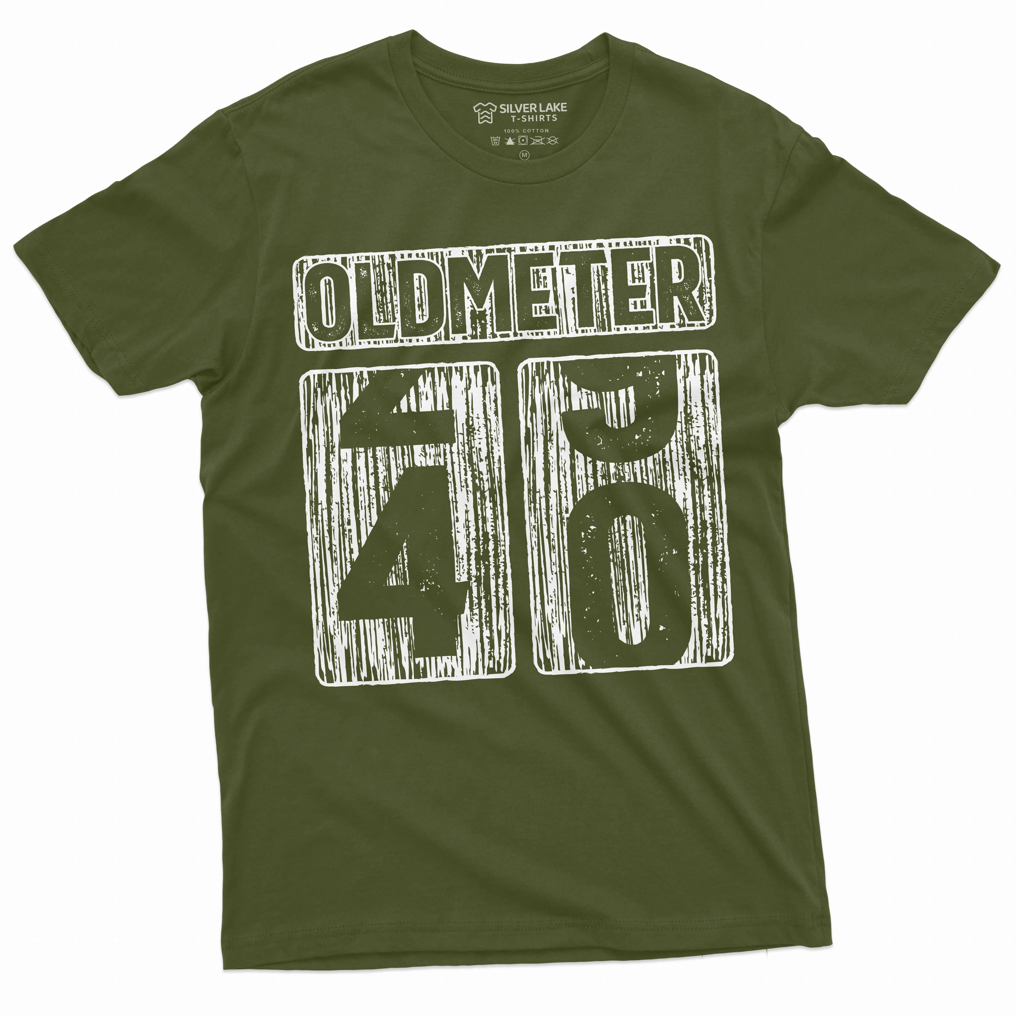 Men's 40th Birthday celebration T-shirt Funny Tee Oldmeter Odometer age humorous gift Tee shirt