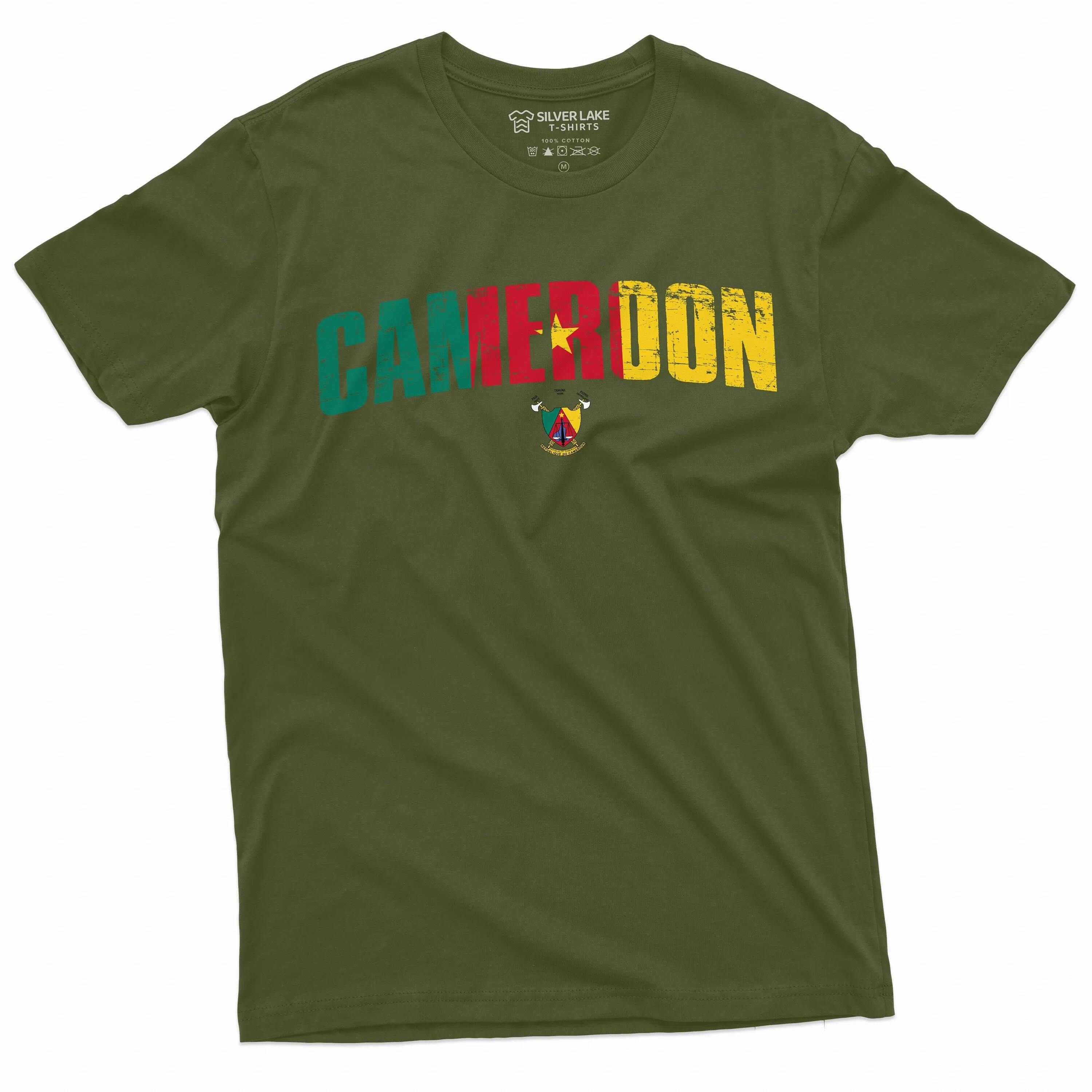 Men's Cameroon T-shirt République du Cameroun Nation Tee shirt Womens Unisex Tee Football Soccer Tee