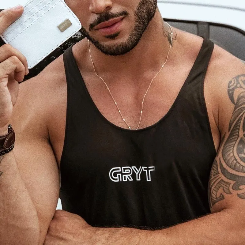 Men's Casual Fashion Printed Sleeveless T-shirt