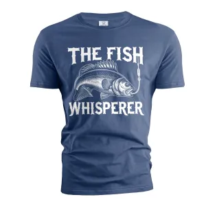 Men's Fishing T-shirt Funny Fishing whisperer Grandpa dad Husband Father's day outdoors tee