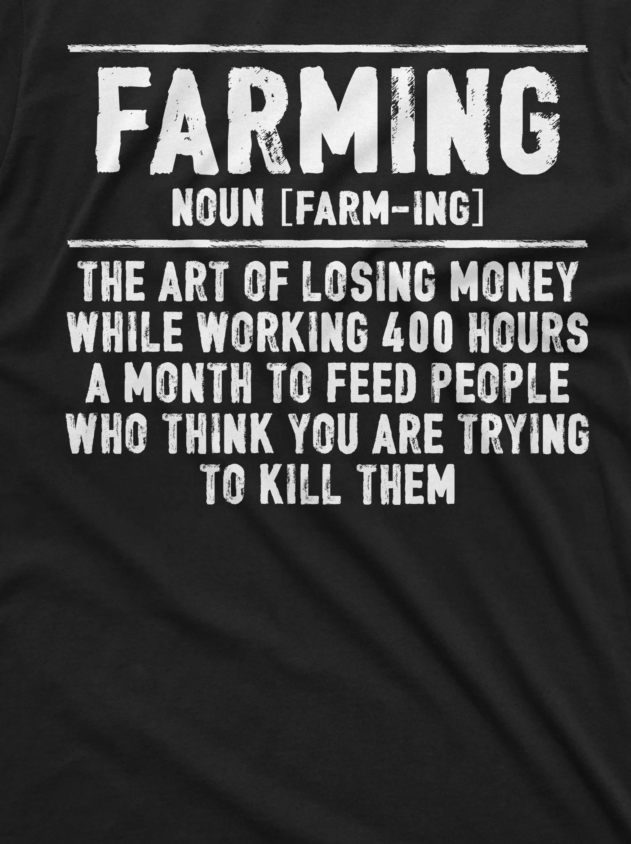 Men's Funny Farming definition T-shirt sarcastic sarcasm farmer gift Birthday tee shirt for him