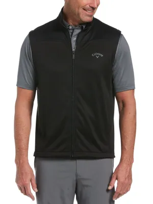 Mens High Gauge Fleece Zippered Vest