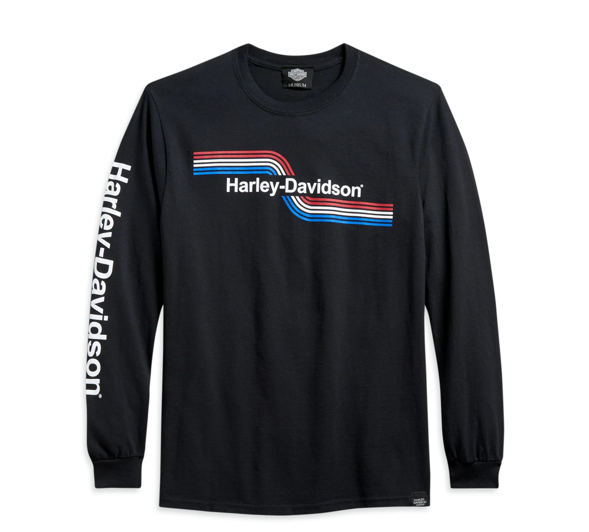 Men's LS Stripes Tank Tee - Black