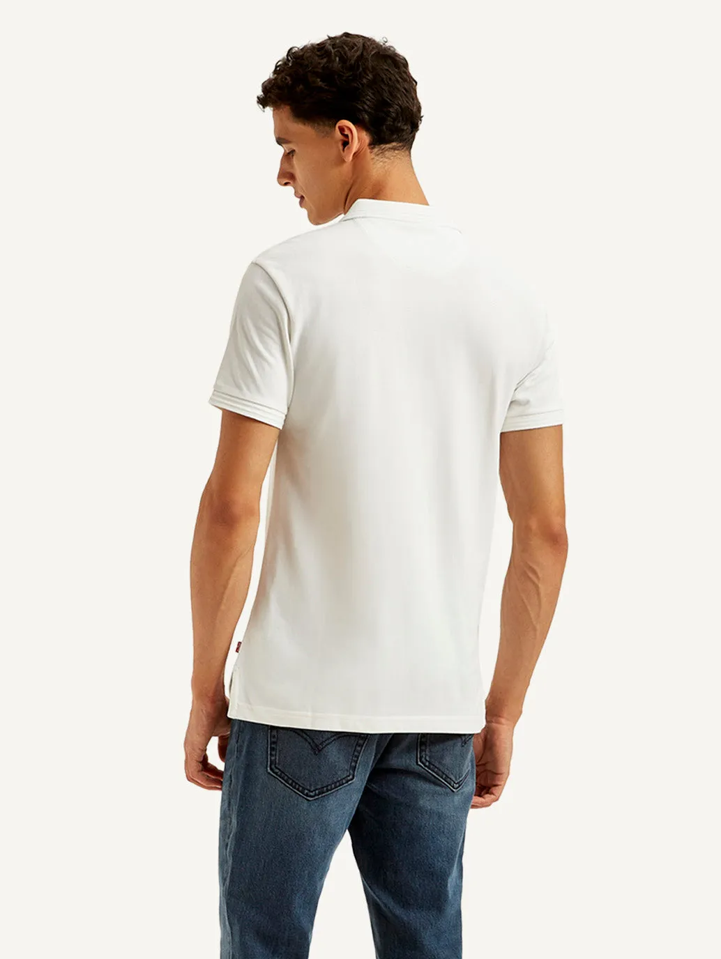 Men's Solid Slim Fit Polo T-shirt