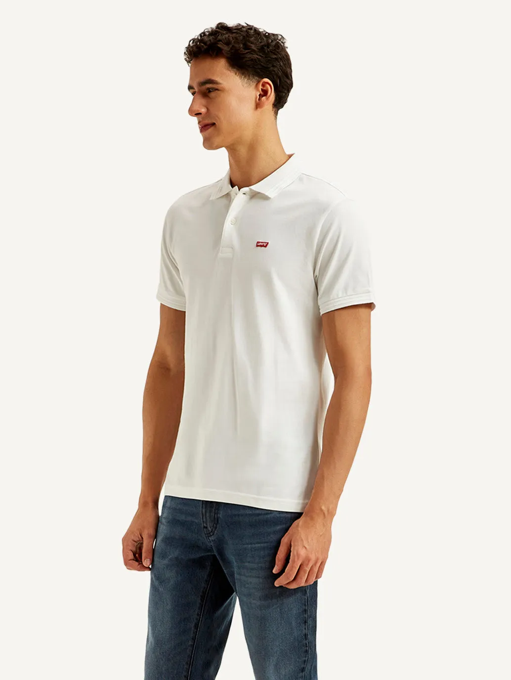 Men's Solid Slim Fit Polo T-shirt