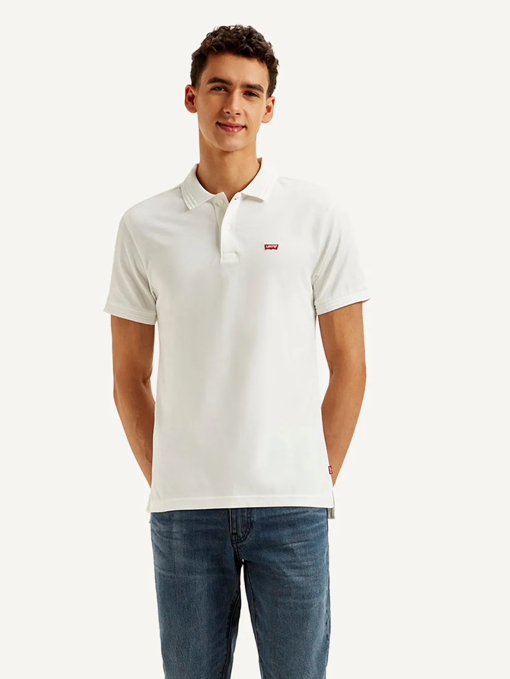 Men's Solid Slim Fit Polo T-shirt