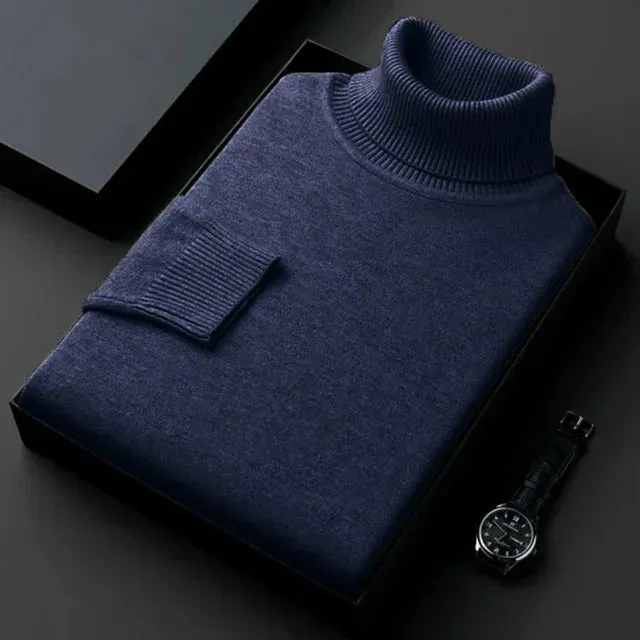 Men's Stylish Long Sleeve Turtleneck Sweater