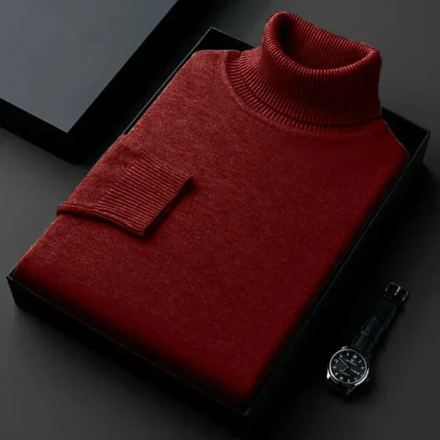 Men's Stylish Long Sleeve Turtleneck Sweater