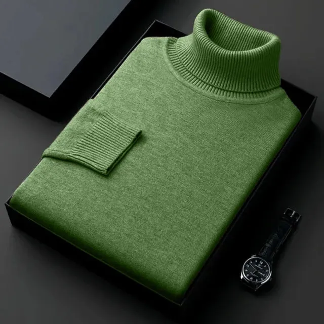 Men's Stylish Long Sleeve Turtleneck Sweater