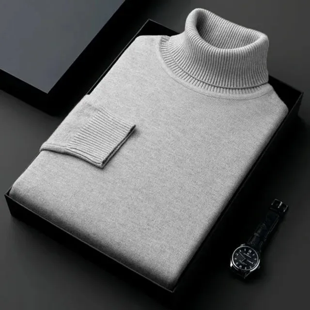 Men's Stylish Long Sleeve Turtleneck Sweater