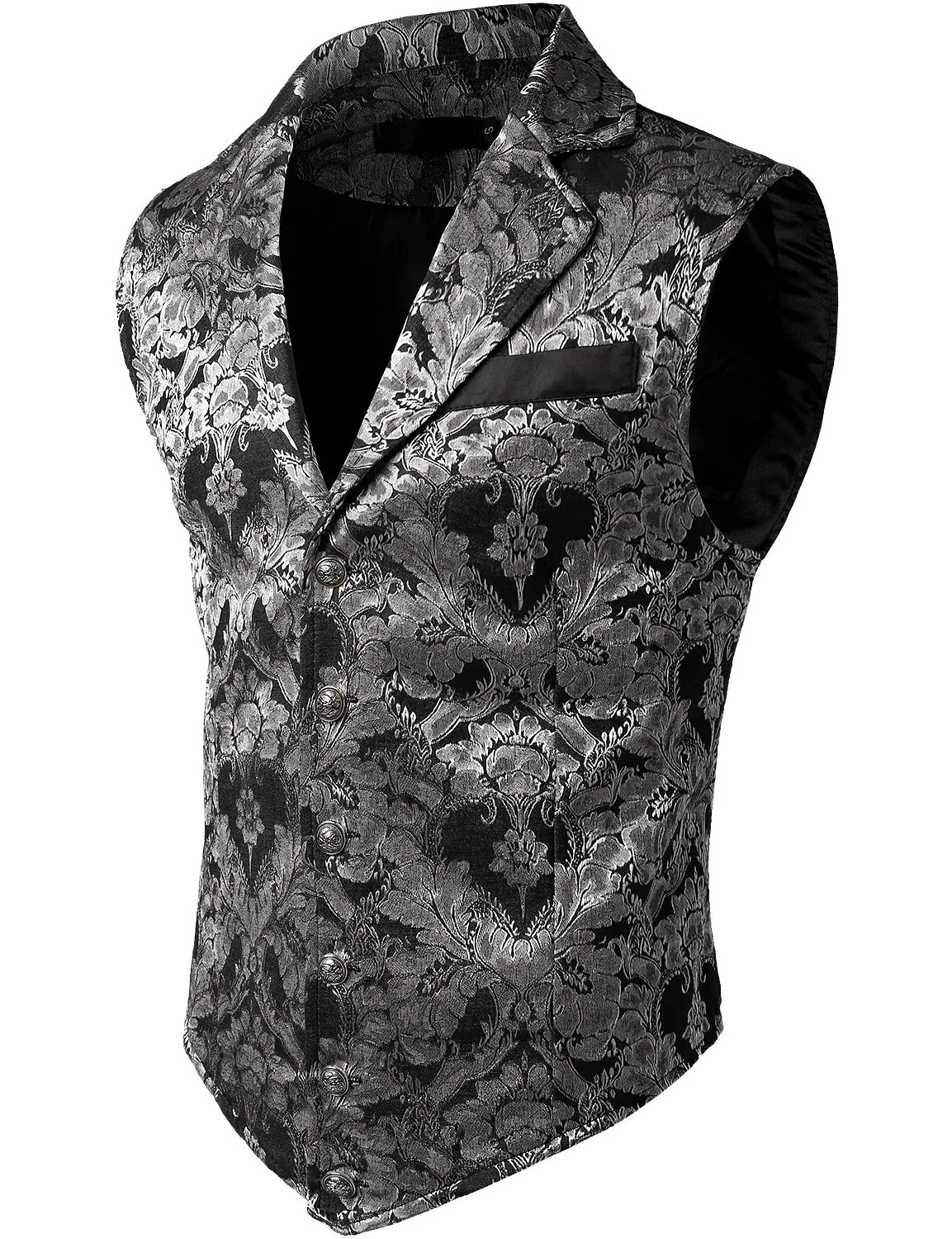 Mens Victorian Suit Vest Steampunk Gothic Waistcoat