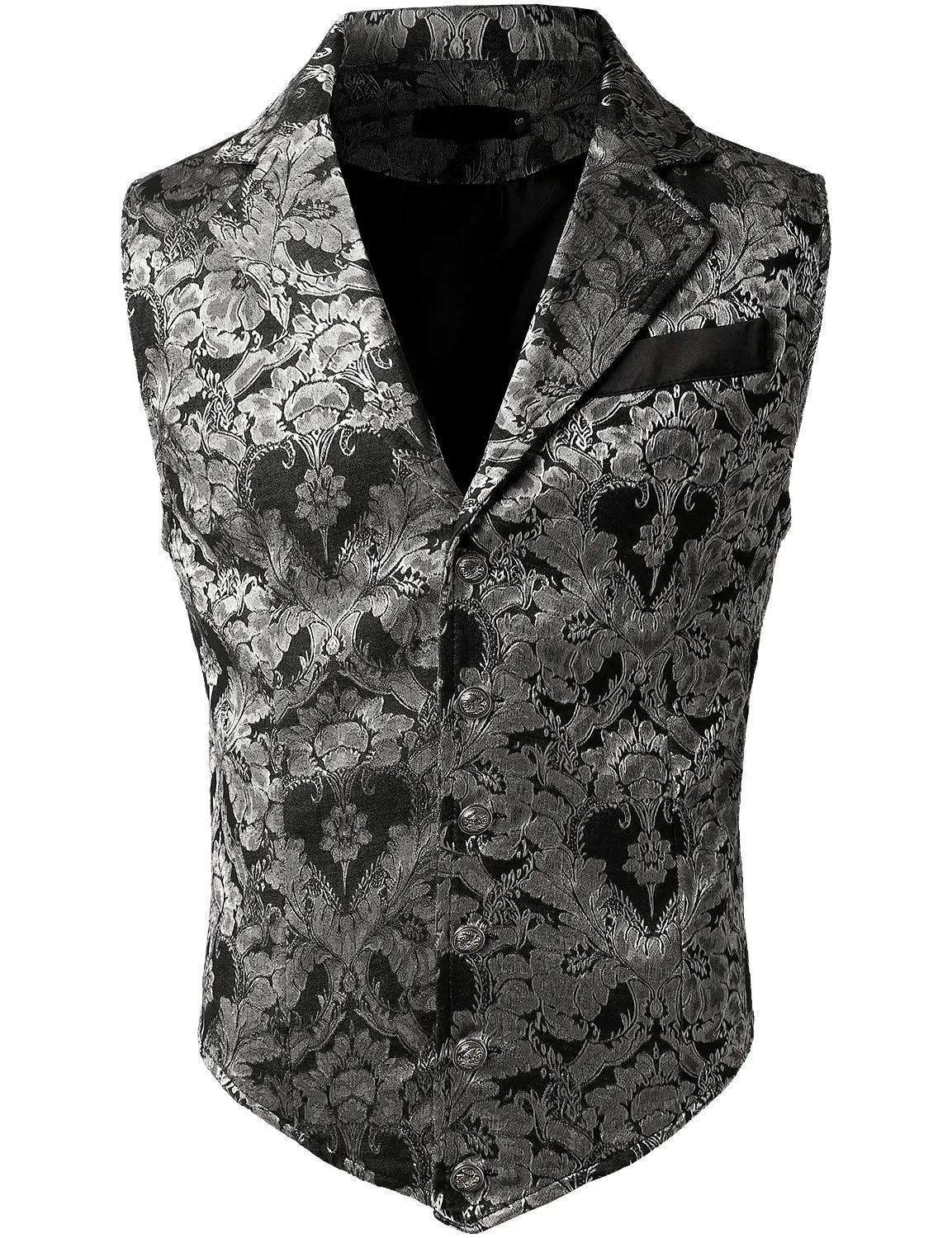 Mens Victorian Suit Vest Steampunk Gothic Waistcoat