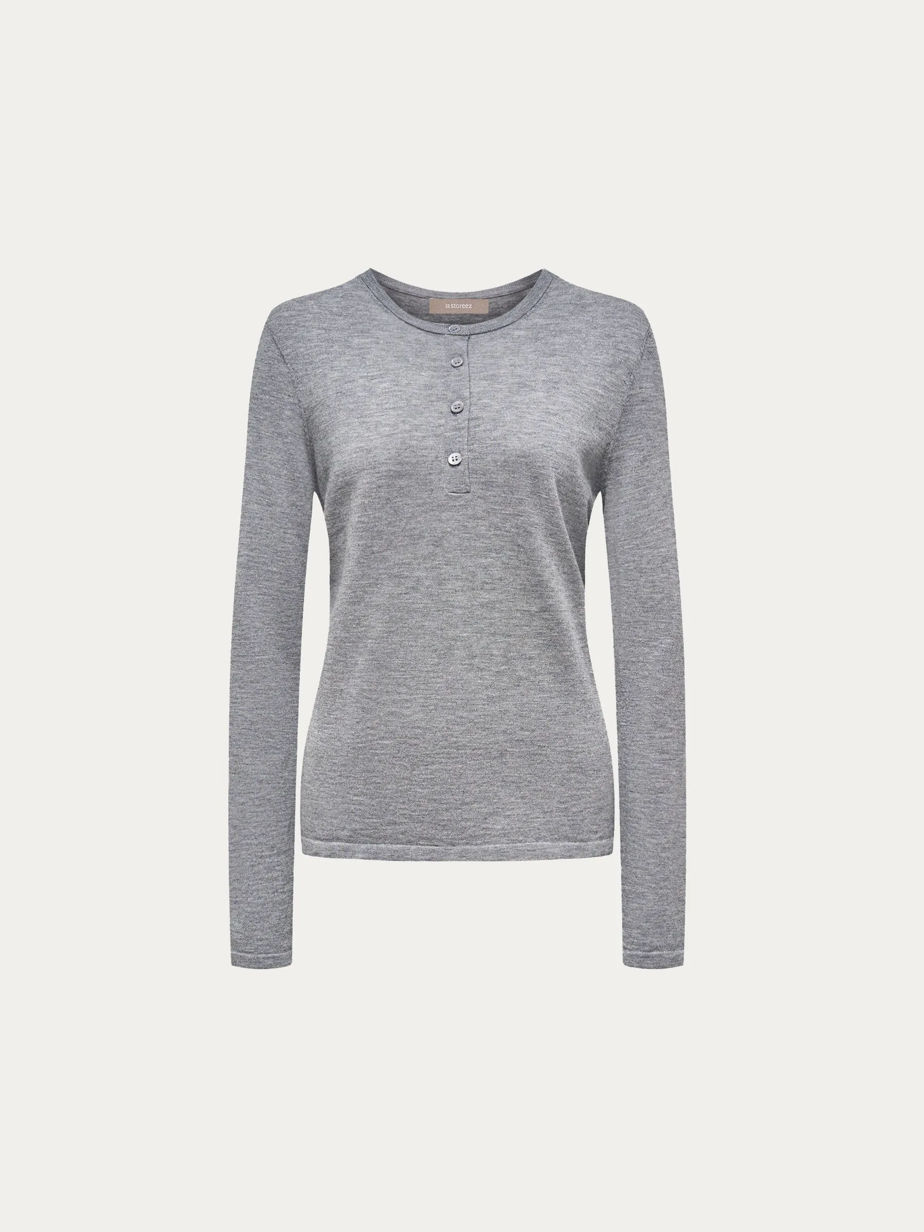 Merino henley jumper