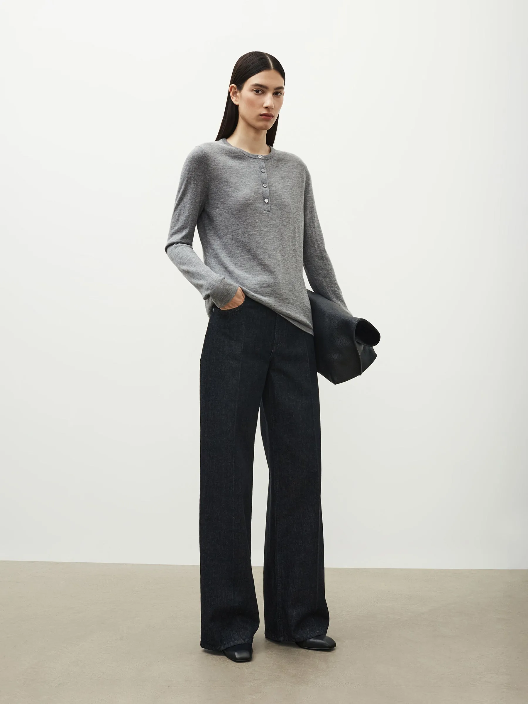 Merino henley jumper
