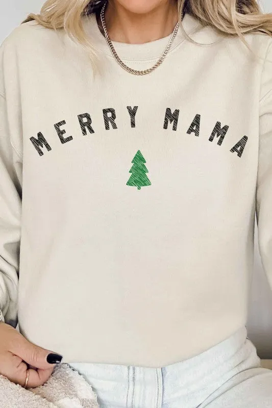 MERRY MAMA GRAPHIC SWEATSHIRT