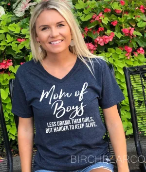 Mom of Boys Shirt - Unisex V Neck