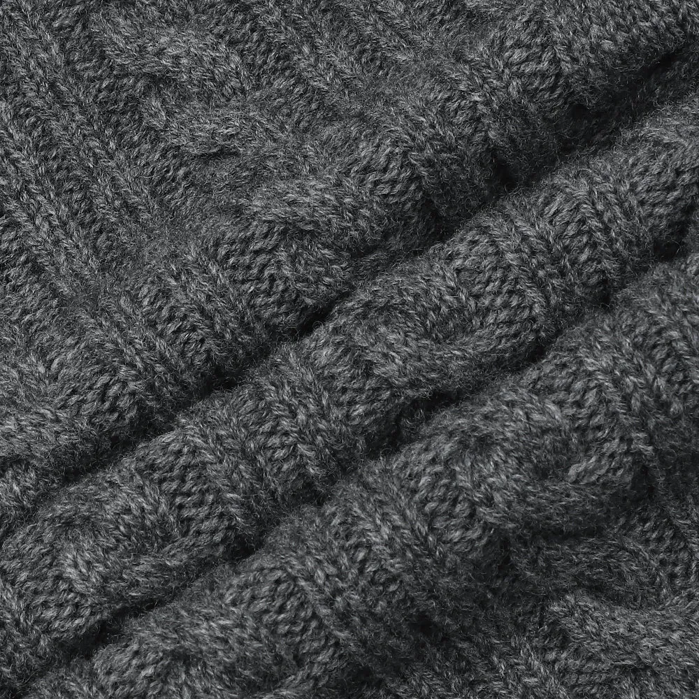 Monday Flow Side open knit vest - Gray