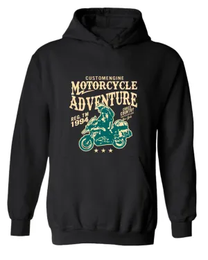 Motorcycle adventure cross country hoodie