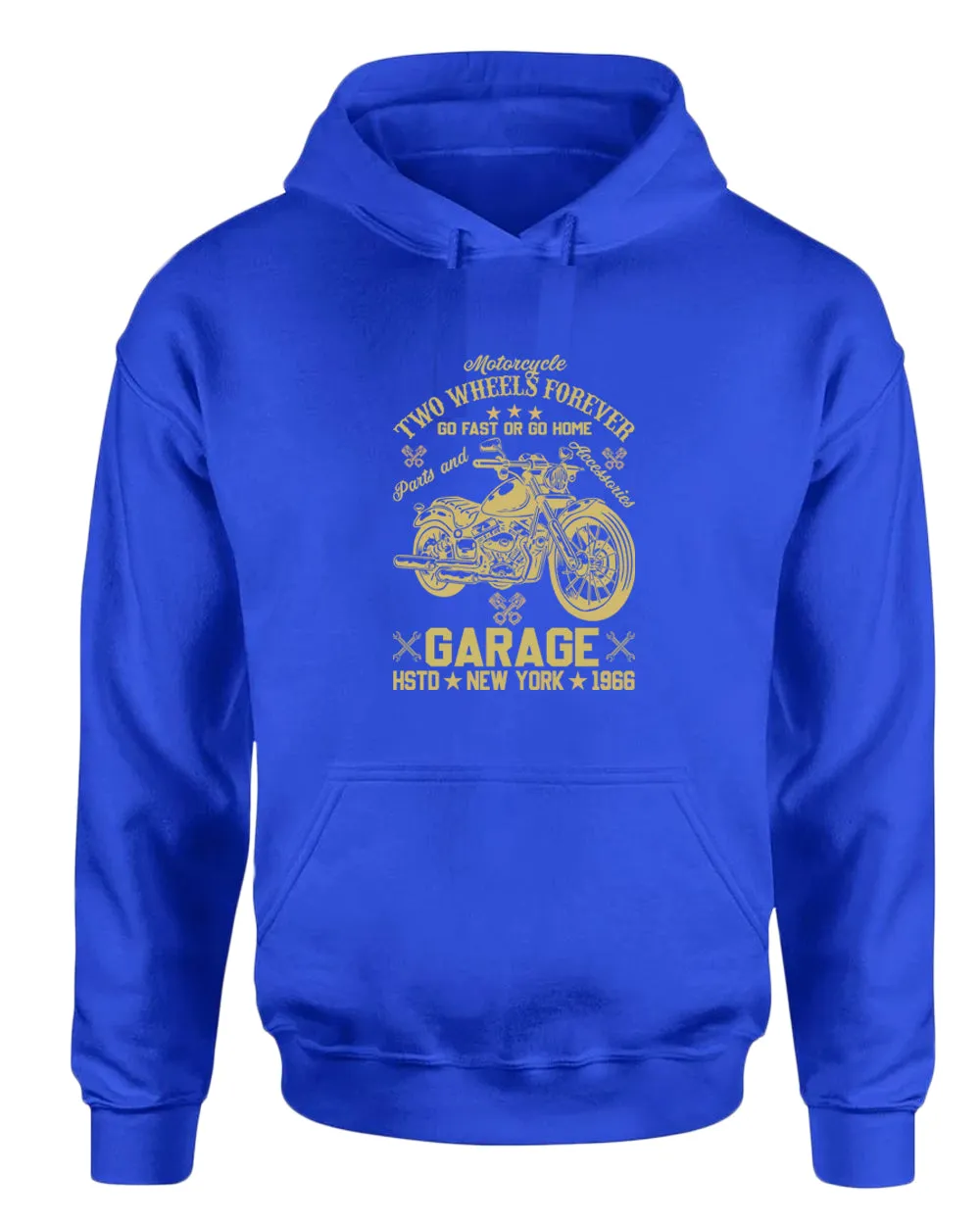 Motorcycle two wheels forever hoodie, garage hoodies