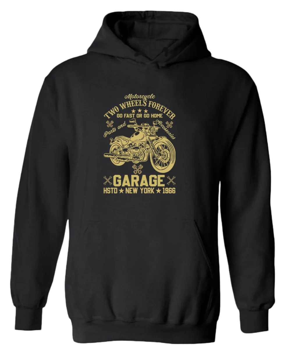 Motorcycle two wheels forever hoodie, garage hoodies