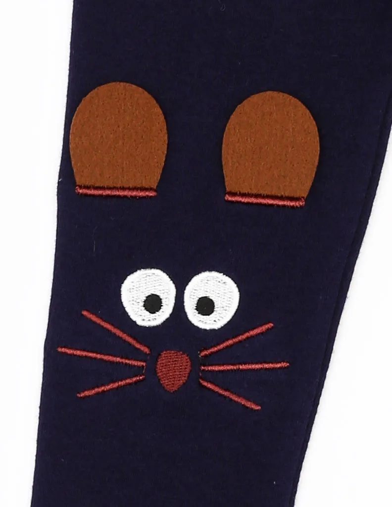 Mouse Leggings Navy