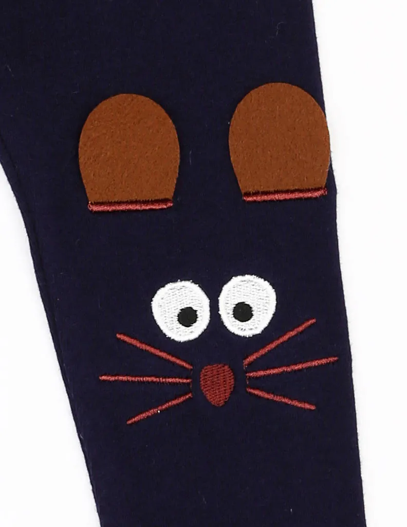 Mouse Leggings Navy