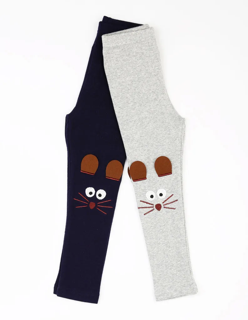 Mouse Leggings Navy