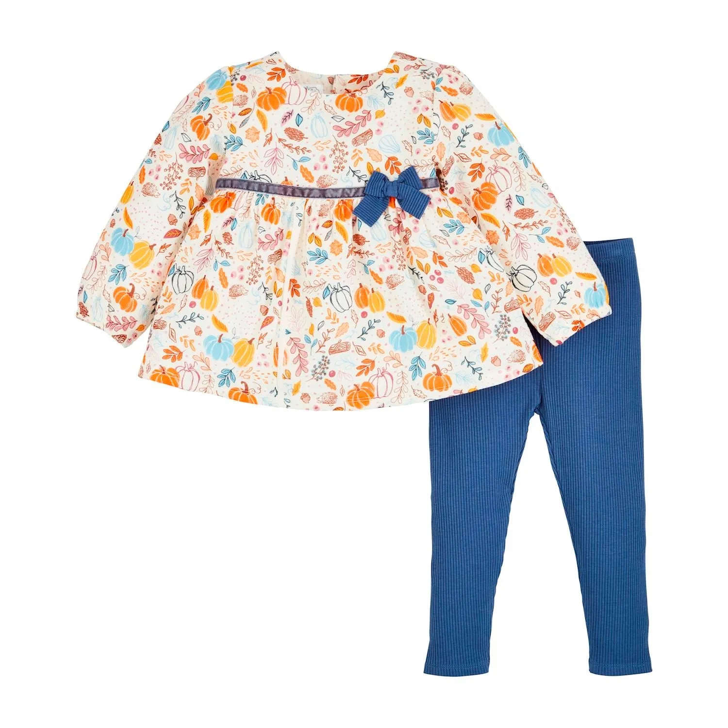 Mud Pie Pumpkin Floral Tunic & Legging Set