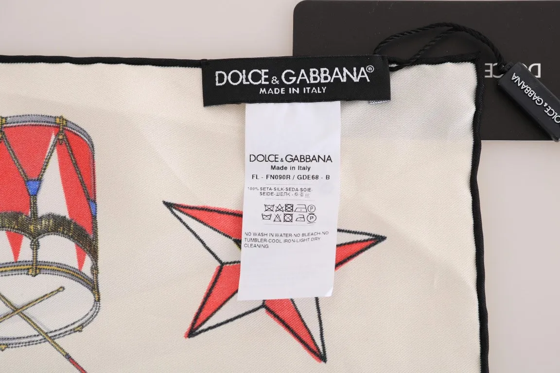 Multicolor Italy Silk Scarf