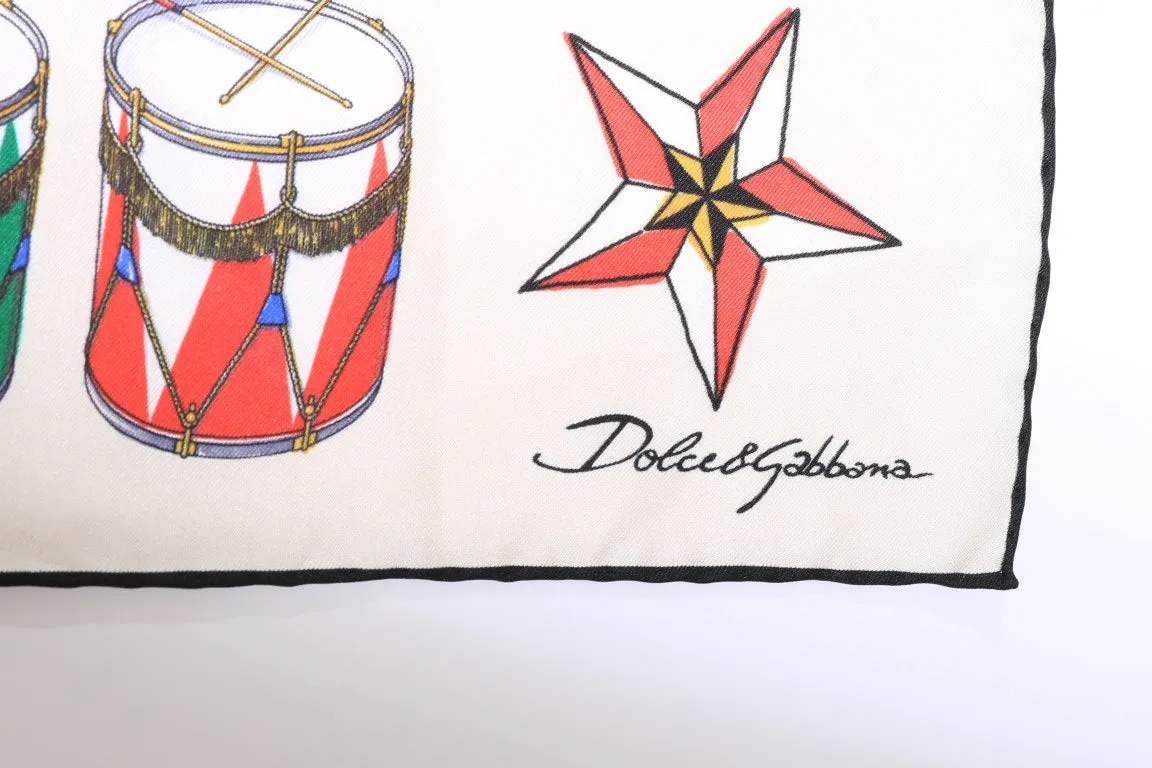 Multicolor Italy Silk Scarf