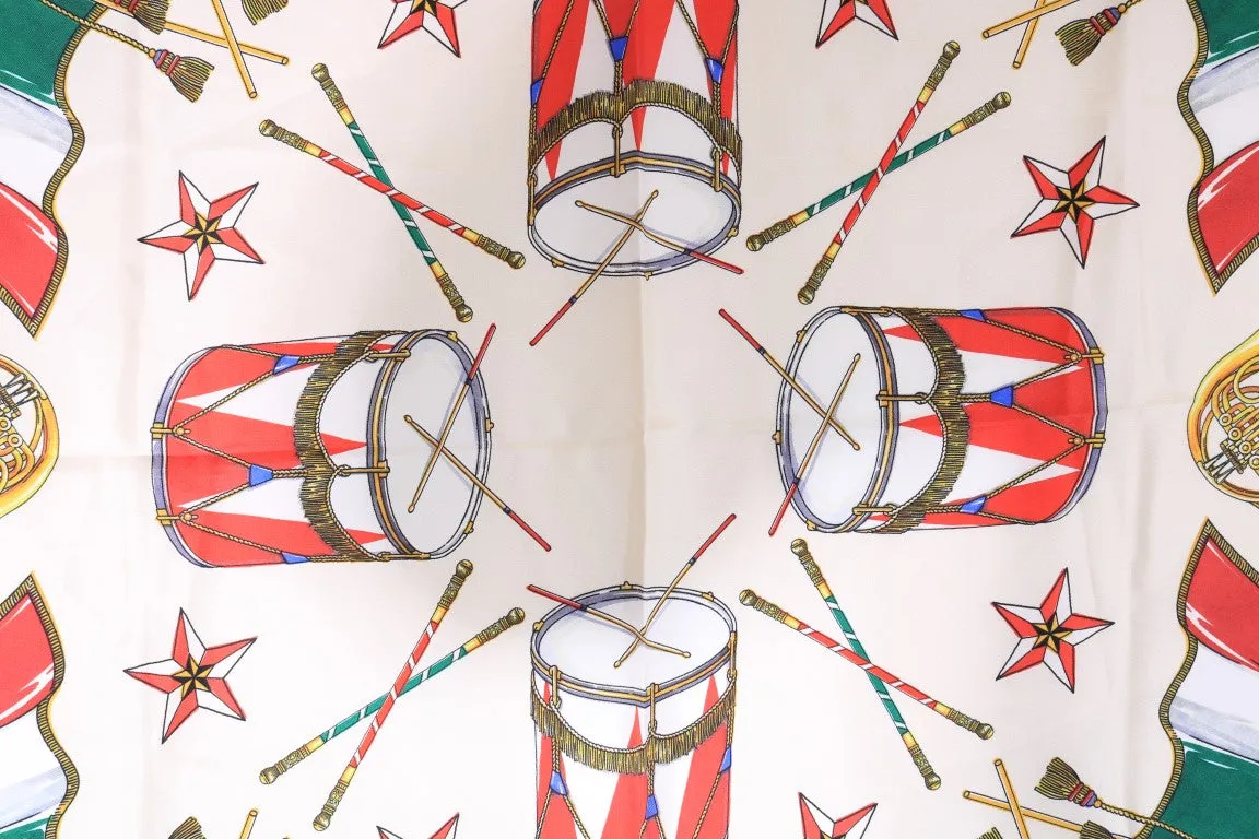Multicolor Italy Silk Scarf