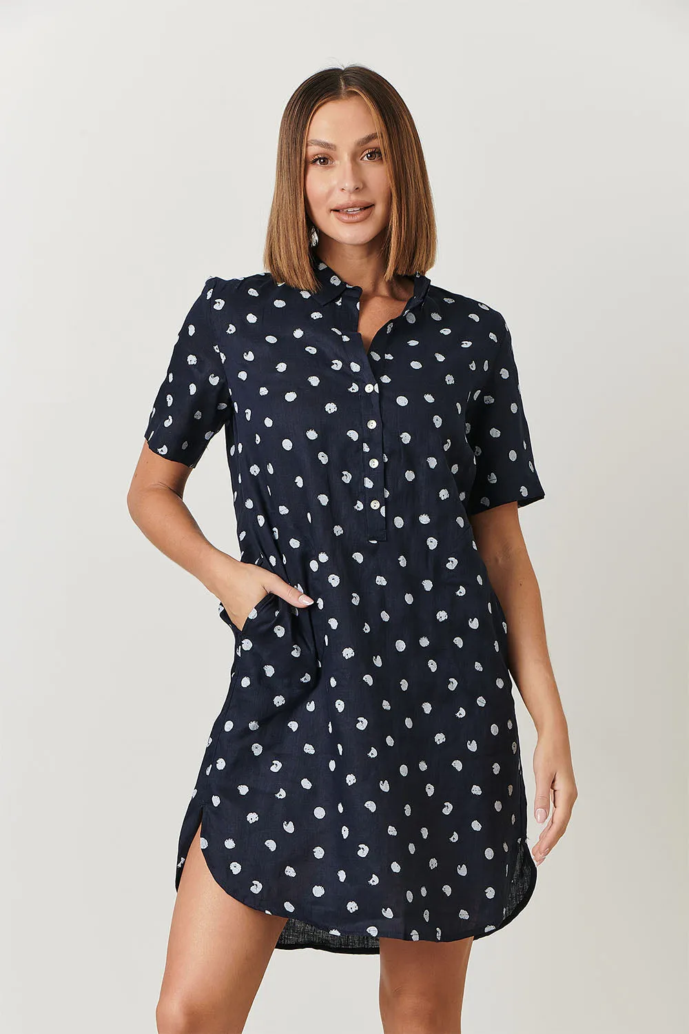 Naturals Confeti Linen Tunic Ga313