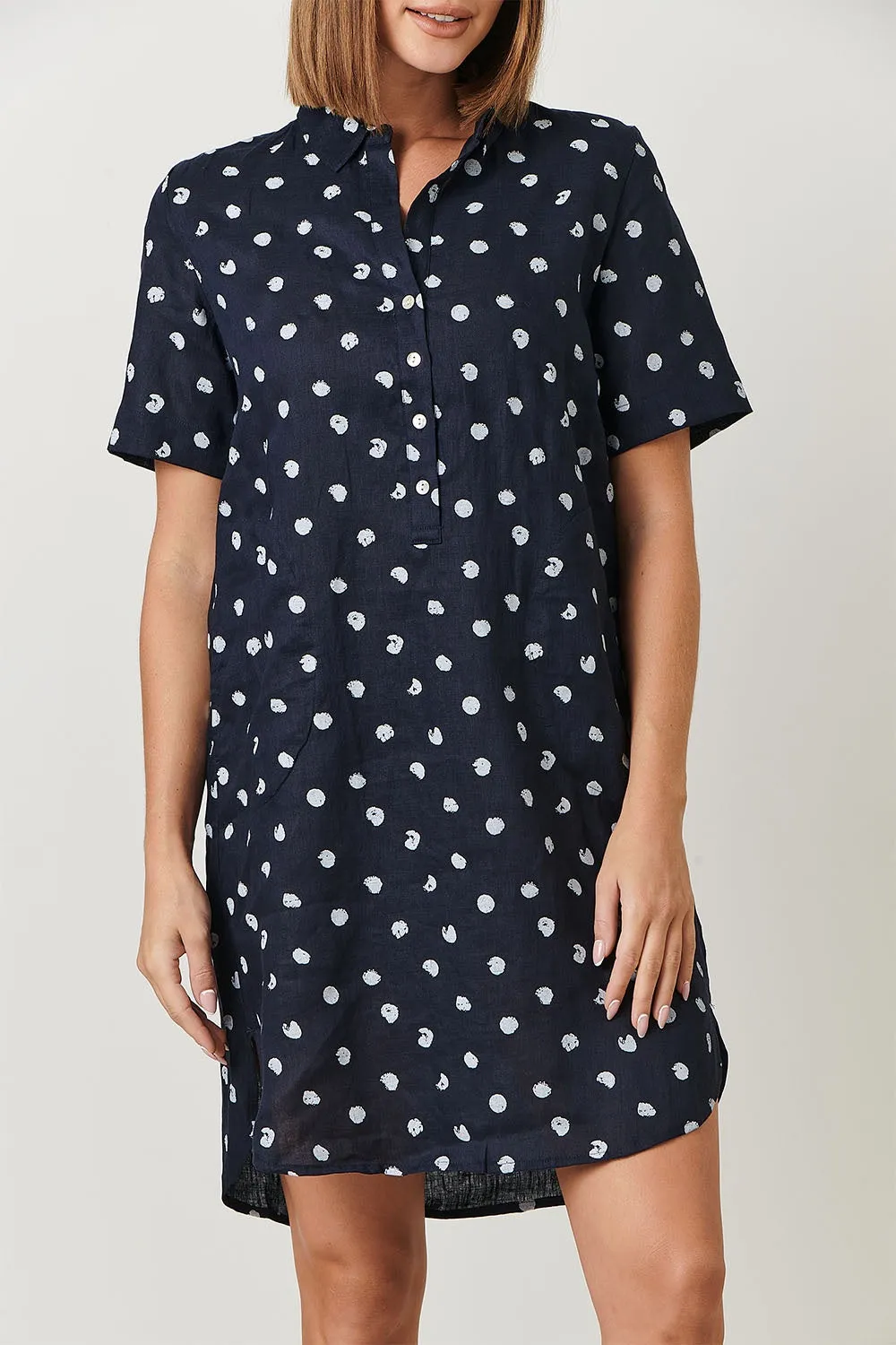 Naturals Confeti Linen Tunic Ga313