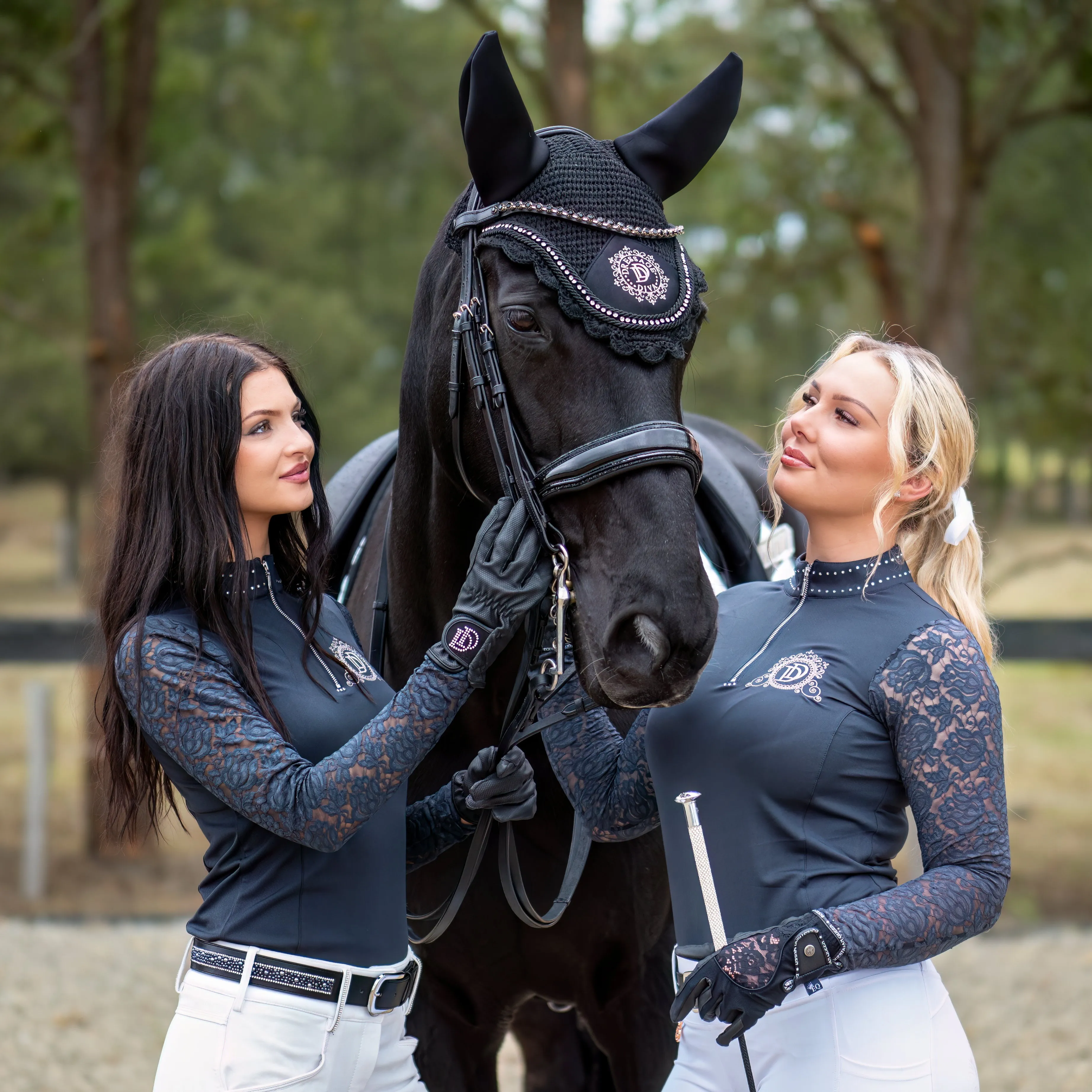 Navy Long Sleeve Competition  Shirt THE ASHLEY