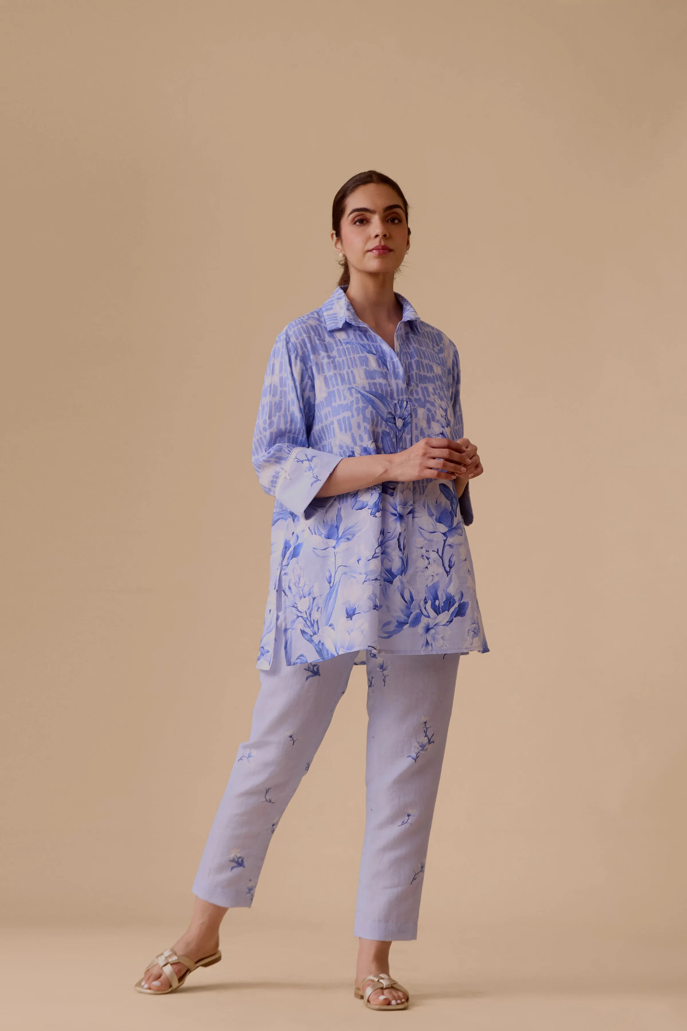 Neela Blue Print Tunic