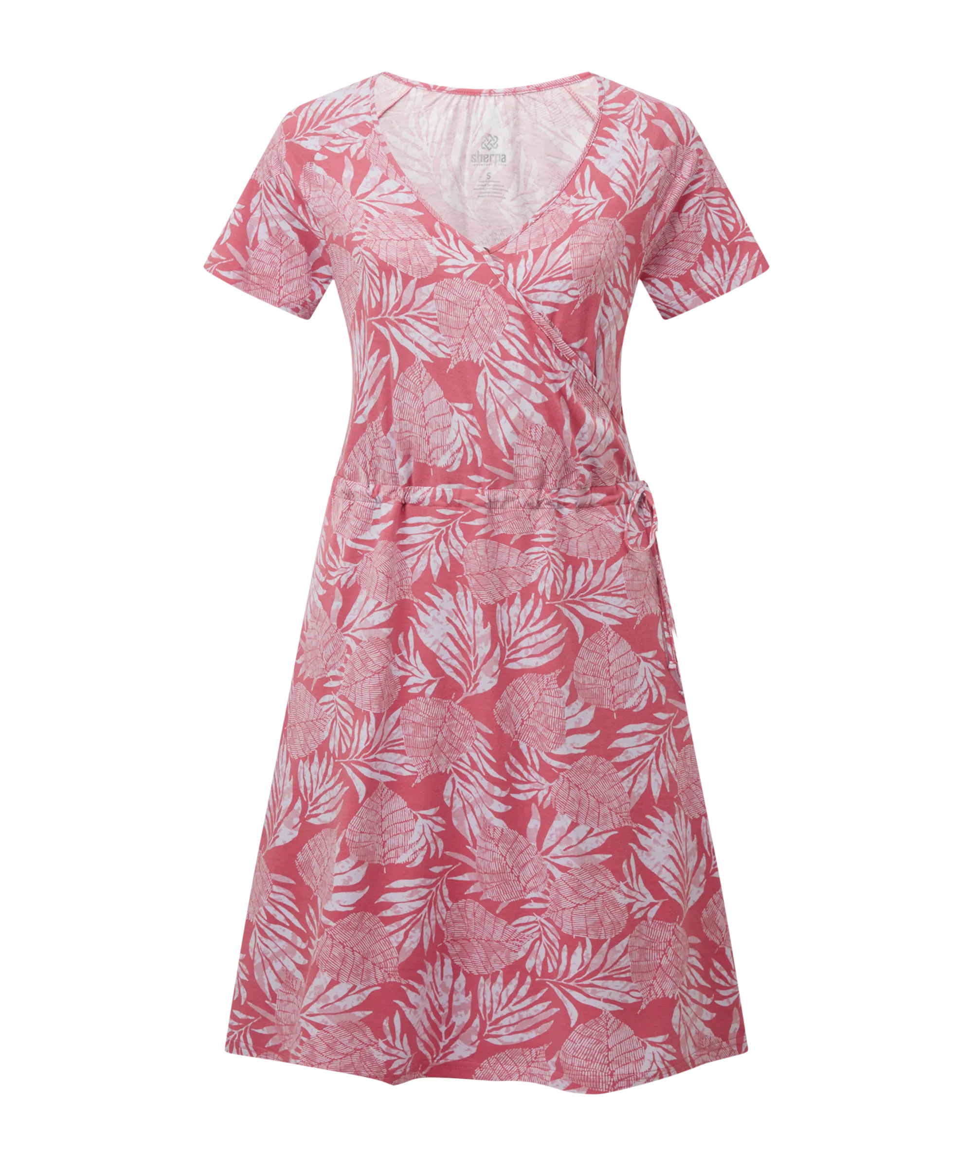 Neha Faux Wrap Dress - Rosie Bhodi Leaf