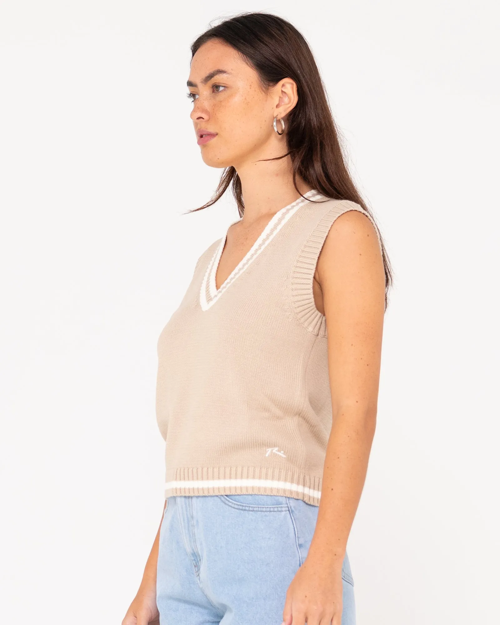 Nero Vee Neck Knit Vest