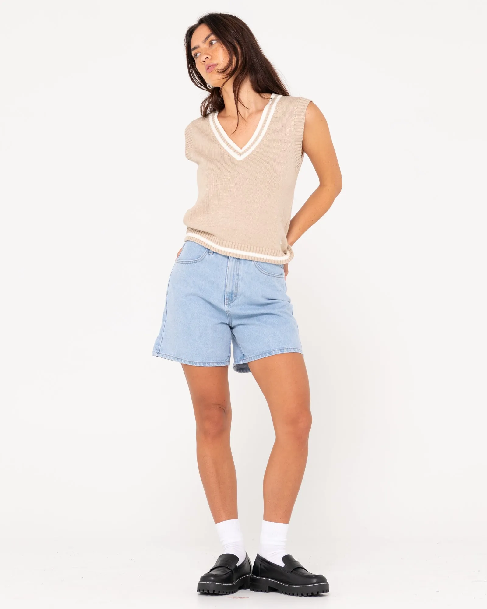 Nero Vee Neck Knit Vest