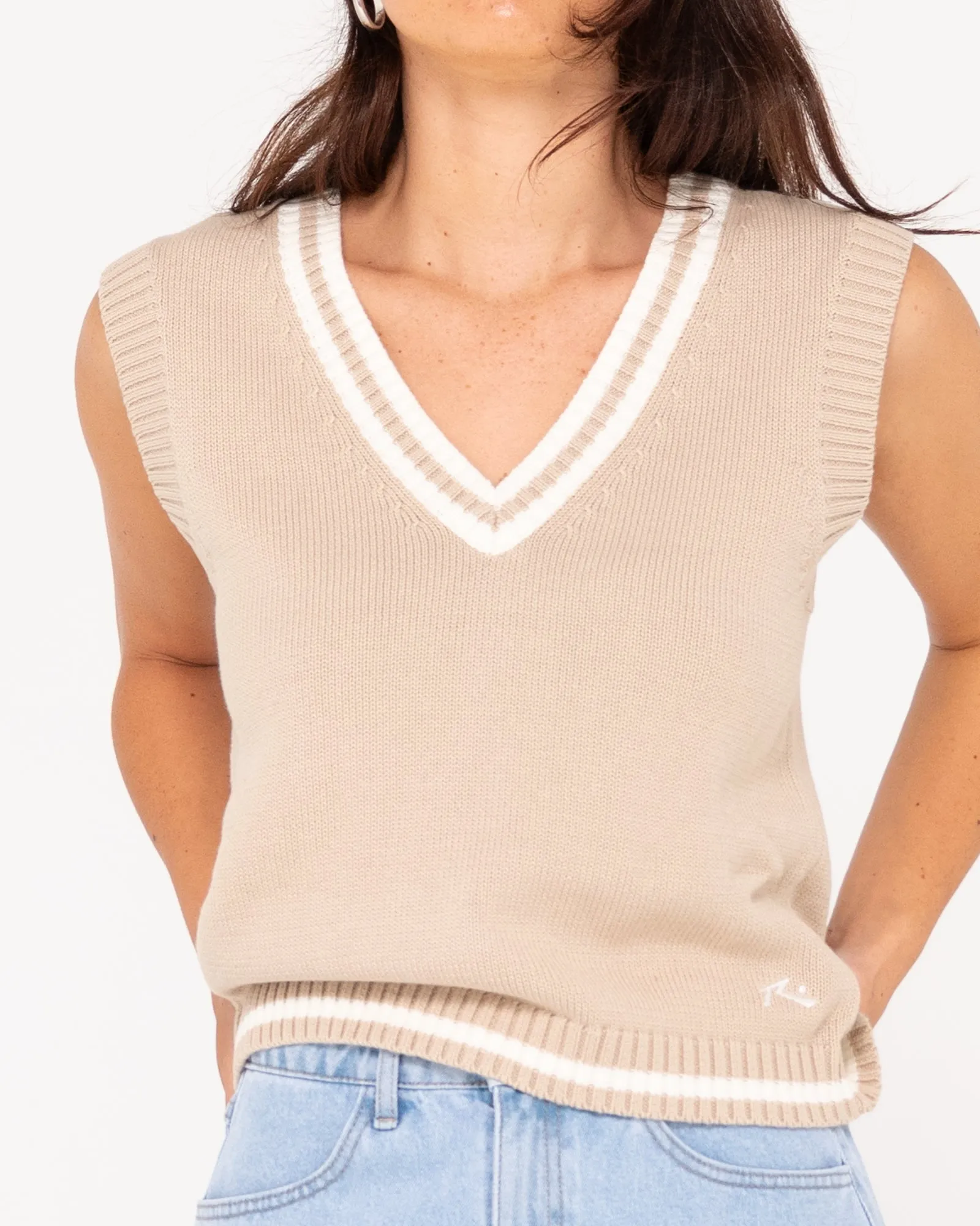 Nero Vee Neck Knit Vest