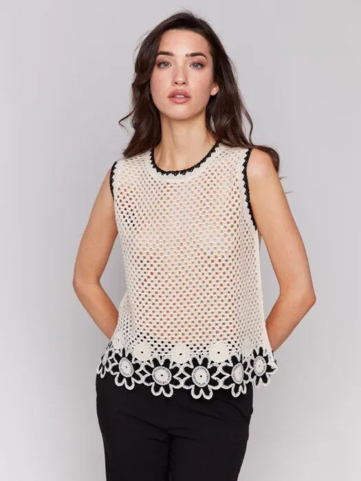 Neutral Crochet Tank