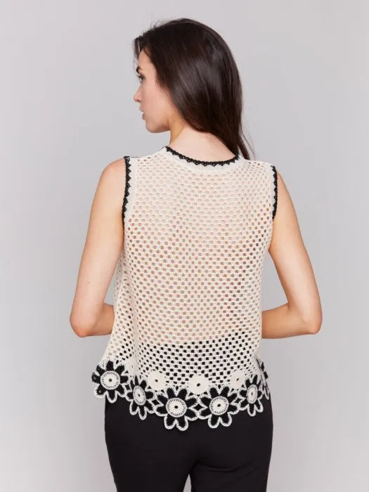 Neutral Crochet Tank