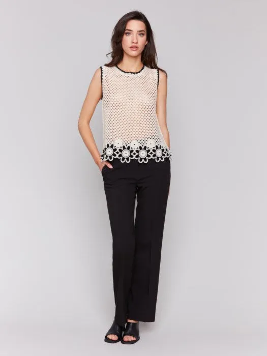 Neutral Crochet Tank