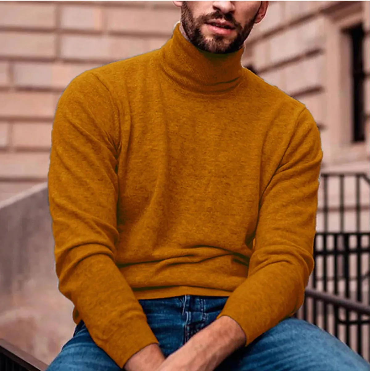 Nico | Stylish Men's Turtleneck Sweater for Fall/Winter