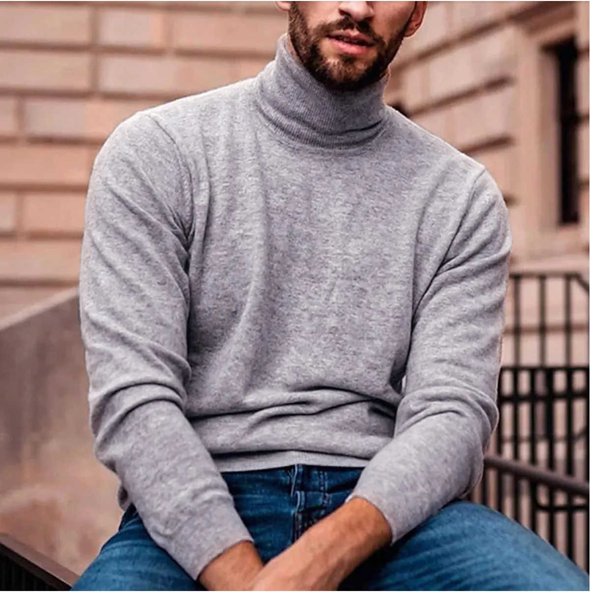 Nico | Stylish Men's Turtleneck Sweater for Fall/Winter