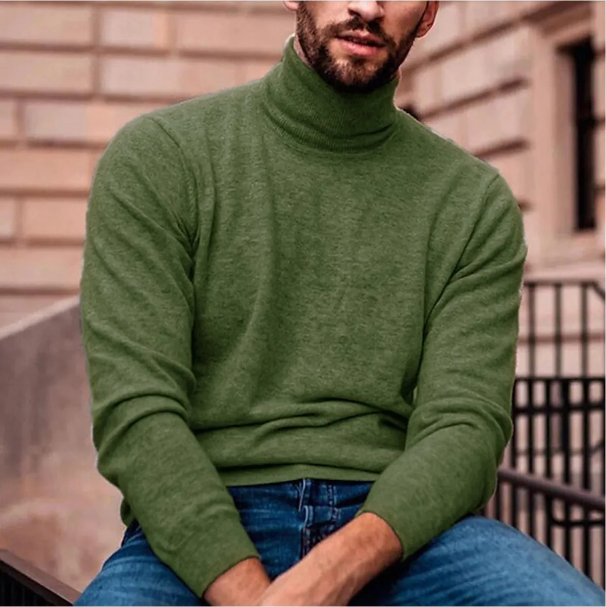 Nico | Stylish Men's Turtleneck Sweater for Fall/Winter
